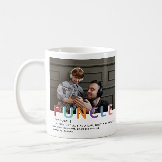 Niedliches Foto für moderne Funktionstüchtigkeit Kaffeetasse (Links)