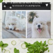 Niedliches Foto für moderne Paw-Drucke für Persona Geschirrtuch (Gefaltet)