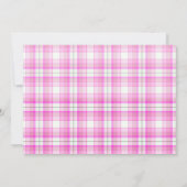 Niedliches Foto für Weihnachtshunde mit Rosa Bauch Einladung (Rückseite)