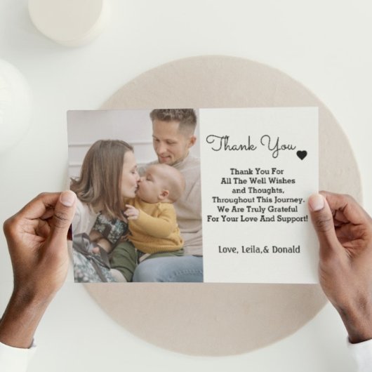 Niedliches Foto - Geburtsankündigung | Neues Baby Begleitkarte