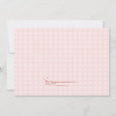 Niedliches Foto Geburtserklärung Ankündigung (Rückseite)