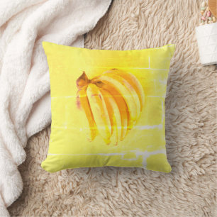 niedliches Foto "Gelbe Banane". Jetzt kaufen Kissen