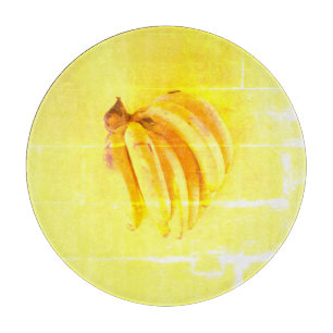 niedliches Foto "Gelbe Banane". Jetzt kaufen Schneidebrett