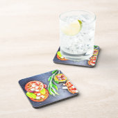 niedliches Foto "Griechische und mediterrane Ernäh Getränkeuntersetzer (Rechte Seite)