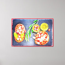 niedliches Foto "Griechische und mediterrane Ernäh Leinwanddruck