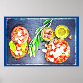 niedliches Foto "Griechische und mediterrane Ernäh Poster