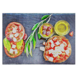 niedliches Foto "Griechische und mediterrane Ernäh Schneidebrett