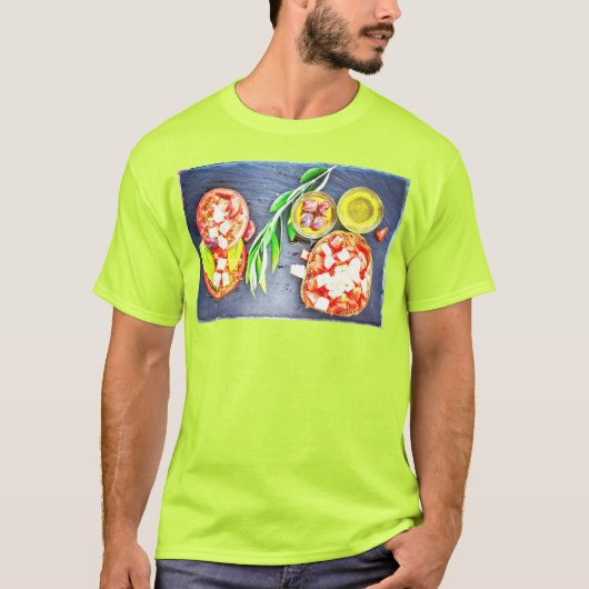 niedliches Foto "Griechische und mediterrane Ernäh T-Shirt (Vorderseite)