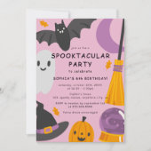 Niedliches Foto Halloween Kindergeburtstag Einladung (Vorderseite)