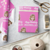 Niedliches Foto Happy Birthday Wrapping Papier ind Geschenkpapier