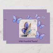 Niedliches Foto - Herzlichen Dank! Dankeskarte Einladung (Vorne/Hinten)