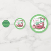 Niedliches Foto im Melon-Party Konfetti (Vorderseiten)