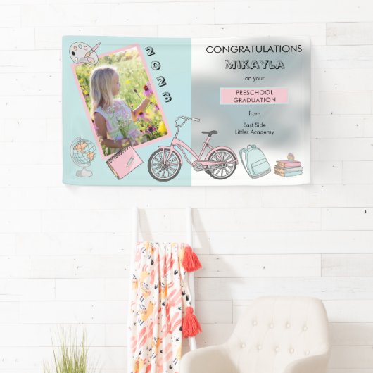 Niedliches Foto im Vorschulalter Gratulation Banner (Insitu)