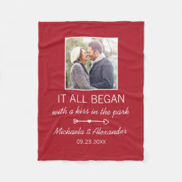 Niedliches Foto, in dem alles begann. Fleecedecke