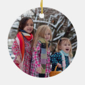 Niedliches Foto Keramik Ornament (Hinten)