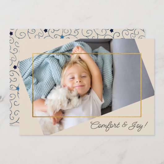 Niedliches Foto Komfort und Freude an Weihnachten (Vorne/Hinten)