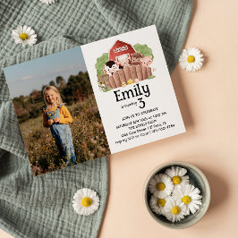 Niedliches Foto Landtiere zum Geburtstag Einladung