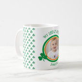 Niedliches Foto Lucky Charm St Patricks Tasse (Vorderseite Links)