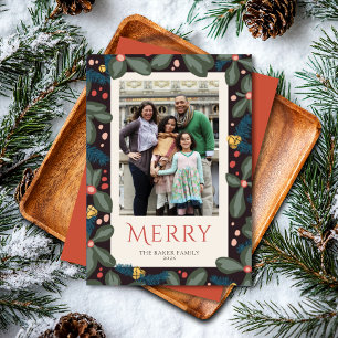 Niedliches Foto Merry Feiertagskarte