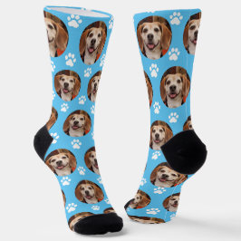 Niedliches Foto mit Paw-Druck, Hund oder Katzenbla Socken