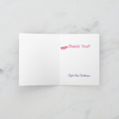 Niedliches Foto Mittlere Schule Abschluss Danke (Innenseite)