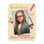 Niedliches Foto Mittlerer Abschluss Gefallen Magnet (Vertikal)