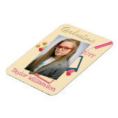 Niedliches Foto Mittlerer Abschluss Gefallen Magnet (Linke Seite)