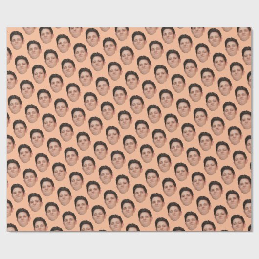 Niedliches Foto oder Pfirsichgeschenkpapier Geschenkpapier (Flach)