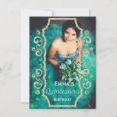 Niedliches Foto Quinceañera Geburtstagsparty Einla Einladung (Vorderseite)