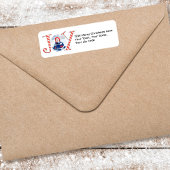 Niedliches Foto Rücksendeadresse Weihnachten