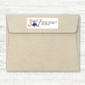 Niedliches Foto Rücksendeadresse Weihnachten