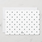 Niedliches Foto Tiny Trees Feiertagskarte (Rückseite)