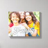 Niedliches Foto Typografie Leinwanddruck (Vorderseite)