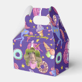 Niedliches Foto Unicorns, Donuts & Ice Creme Geschenkschachtel (Vorderseite)