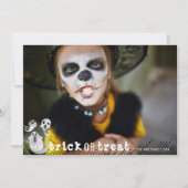 Niedliches Foto Wasserfarben-Geister Einladung (Vorderseite)