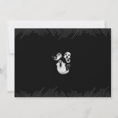 Niedliches Foto Wasserfarben-Geister Einladung (Rückseite)