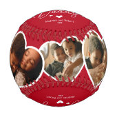 Niedliches Foto zum Daddy Vathers Day Baseball (Vorderseite)