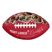 Niedliches Foto zum Daddy Vathers Day Football (Vorderseite)