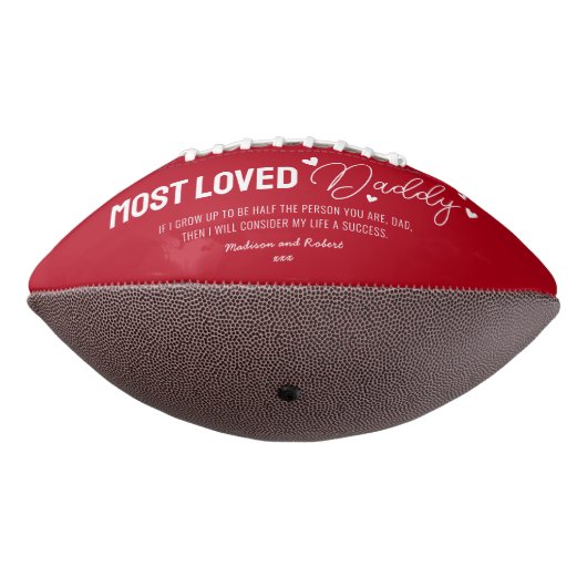 Niedliches Foto zum Daddy Vathers Day Football (Gedreht 270)