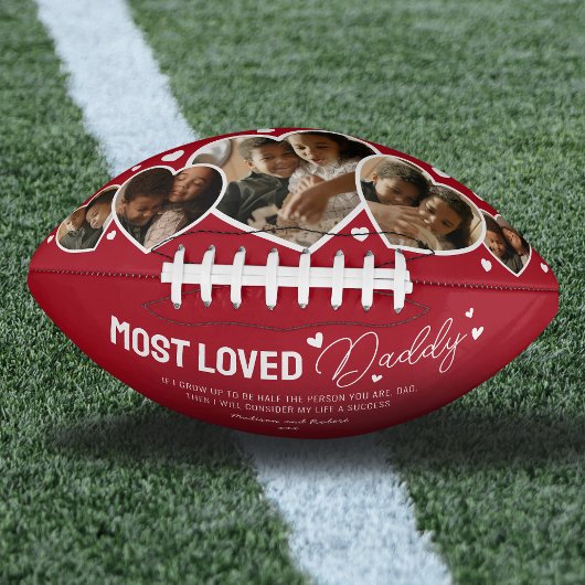 Niedliches Foto zum Daddy Vathers Day Football