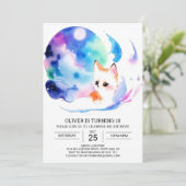 Niedliches Fox Adventure für Kinder zum Geburtstag Einladung (Stehend Vorderseite)