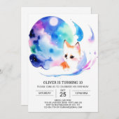 Niedliches Fox Adventure für Kinder zum Geburtstag Einladung (Vorne/Hinten)