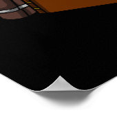 Niedliches Fox Book Reading Animal Poster (Ecke)