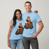 Niedliches Fox Book Reading Animal T-Shirt (Unisex)