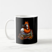 Niedliches Fox-Buch-Lesetier Kaffeetasse (Links)