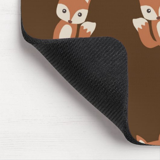 Niedliches Fox-Muster Mousepad (Ecke)