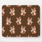 Niedliches Fox-Muster Mousepad (Vorne)