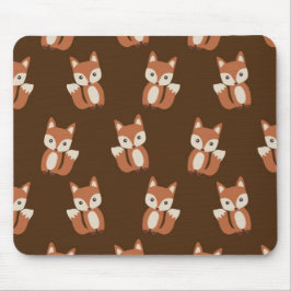 Niedliches Fox-Muster Mousepad