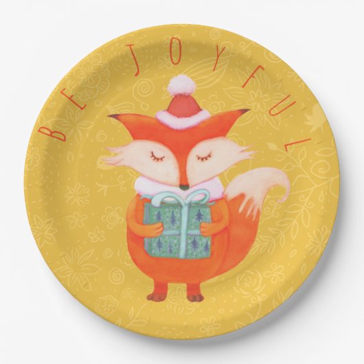 Niedliches Fox Paper Plate von Dreamlikeachildstor Pappteller (Vorderseite)