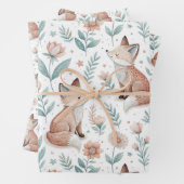 Niedliches Fox-Wrapping-Papier Geschenkpapier Set (Beispiel)